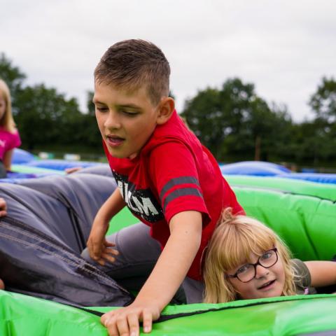 Sportdag lagere school springkastelen